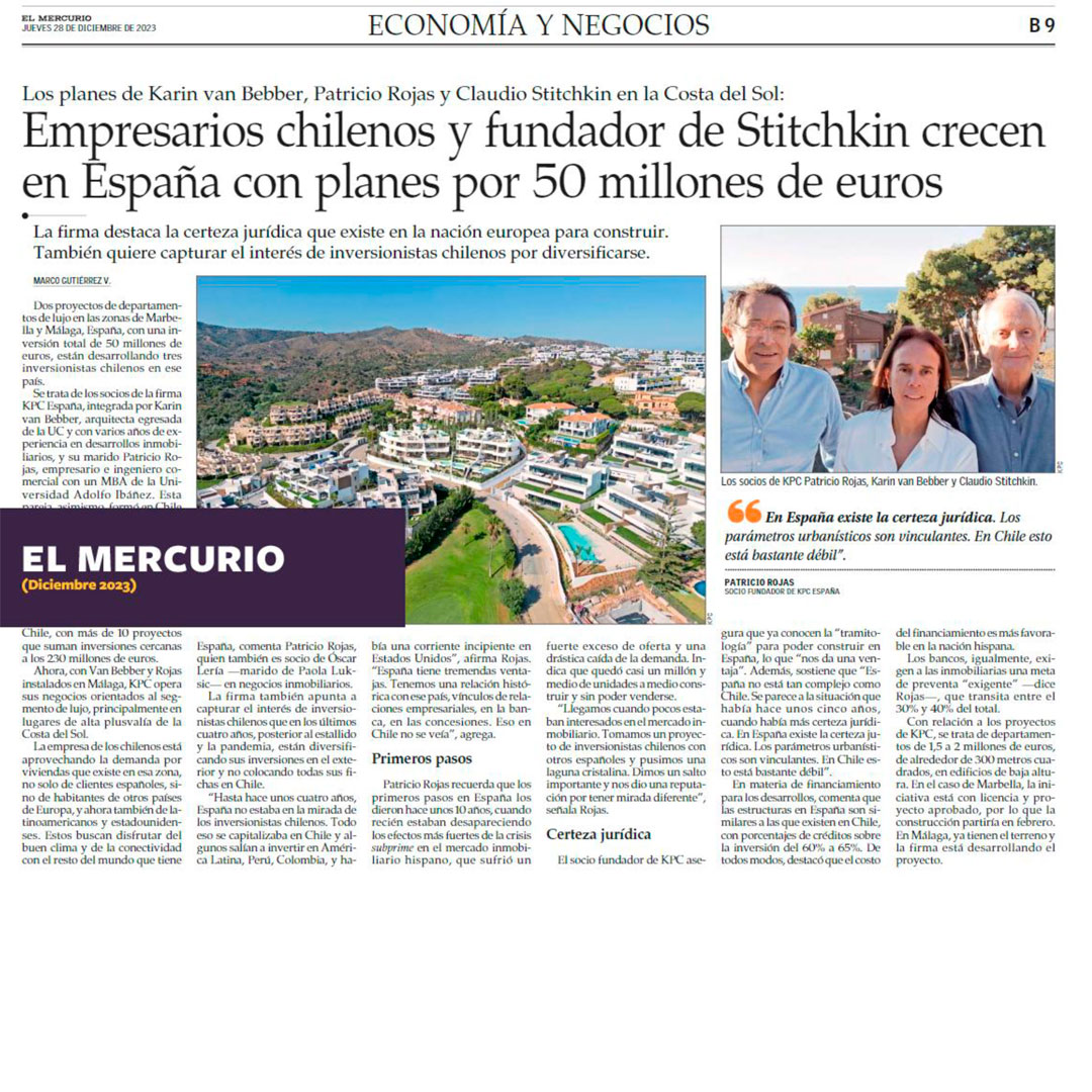 Los planes de desarrollo inmobiliario de KPC en la Costa del Sol.